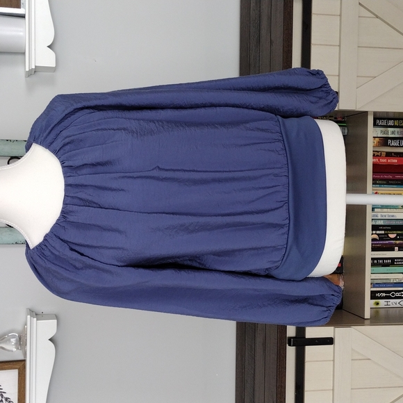 Forever 21 Tops - Forever 21 Blue Long Sleeve Blouse